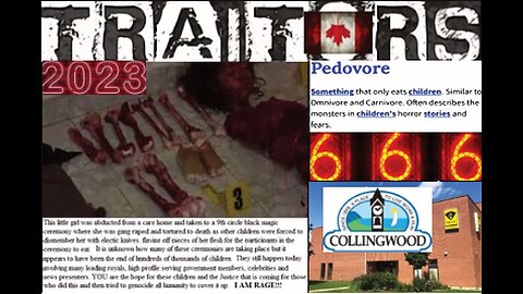 MARCH 22*2023 *NEW* *CANADA 666 *75%* TRAITORS*666 *75%* CHILD KILLERS PEDOVORES CANNIBALS * CHILD PEDOPHILES * CHILD PEDOPHILE PROTECTORS * 666 *WORSE*