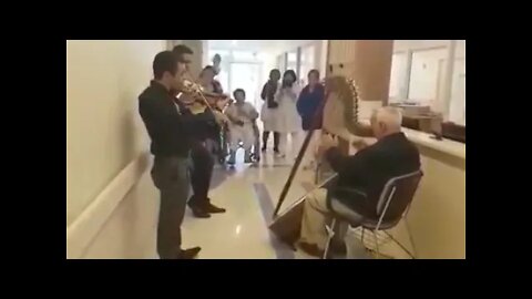 hino ccb tocado dentro do hospital #arpa #violino ccb anthem played inside the hospital