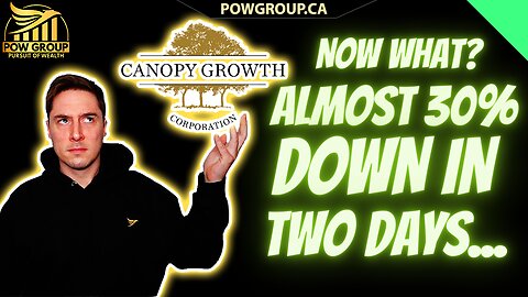 Canopy Growth Down Nearly 30% In Two Trading Days... What Now?