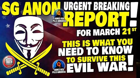 BREAKING SG ANON INTEL DROP MARCH 21! HAVE NO FEAR, BUT BE PREPARED! SVB IS JUST THE BEGINNING! WOW!