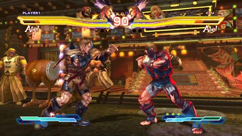 Street Fighter X Tekken: Abel (Alternate Costume) & Zangief vs Abel & Lili - 1440p No Commentary