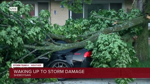 Sheboygan police urge people to avoid driving due to numerous downed trees, wires