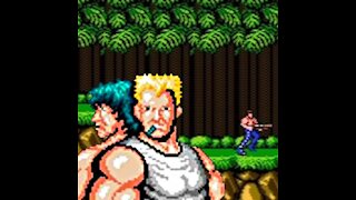 Contra Title Screen.