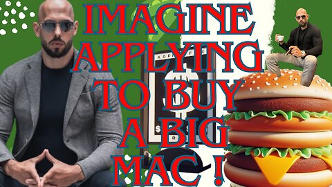 Real Price Of Big Mac : Andrew Tate