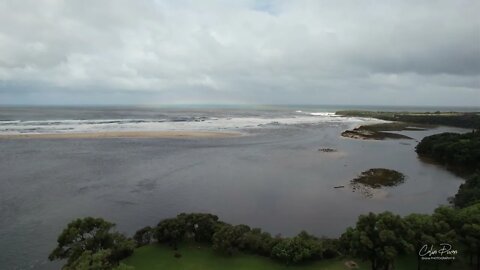 Rain and Floods Lake Mallacoota 3 April 2022 by drone