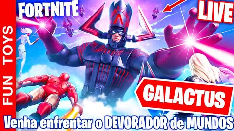 Fortnite - LIVE Derrotando o GALACTUS!!!!