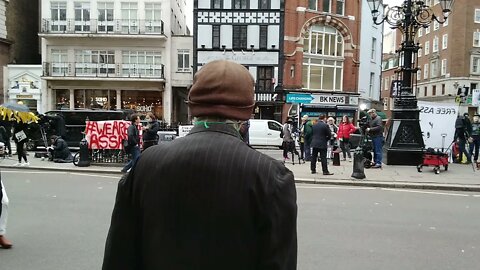 Crowd outside Court for Julian Assange 27th October 2021