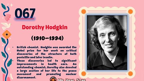 Dorothy Hodgkin(1910–1994)| TOP 150 Women That CHANGED THE WORLD | Short Biography