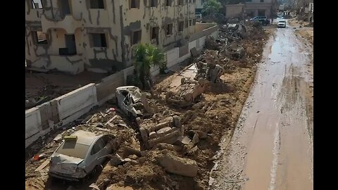 New Drone Footage Shows Horrific Aftermath Of Deadly Floods In Derna, Libya