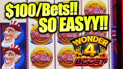 My $100 Bet Was The Right Move! Wonder 4 Boost Slot Machine