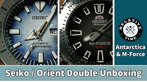 Seiko Antarctica Monster & Orient Land M-Force Double Unboxing!