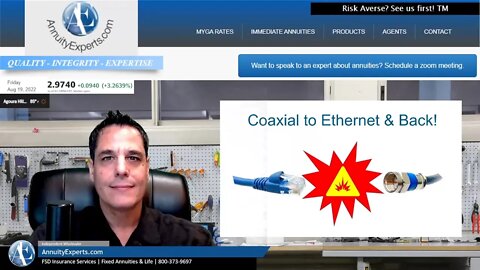 Coaxial to Ethernet to Coaxial back to Ethernet. How we increase web speed for 40 mbs to 240 mps