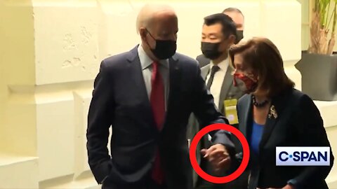 Joe Biden Breaks Safety Protocols with Multiple Hand Contacts in Congress