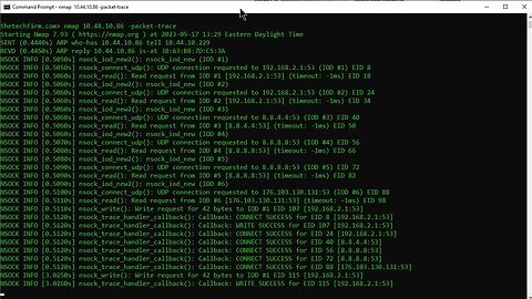 nmap output options