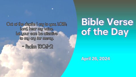 Bible Verse of the Day: April 26, 2024