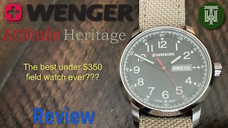 Wenger Attitude Heritage Field Watch - Review & Unboxing (01.1541.111 / Ronda 517)