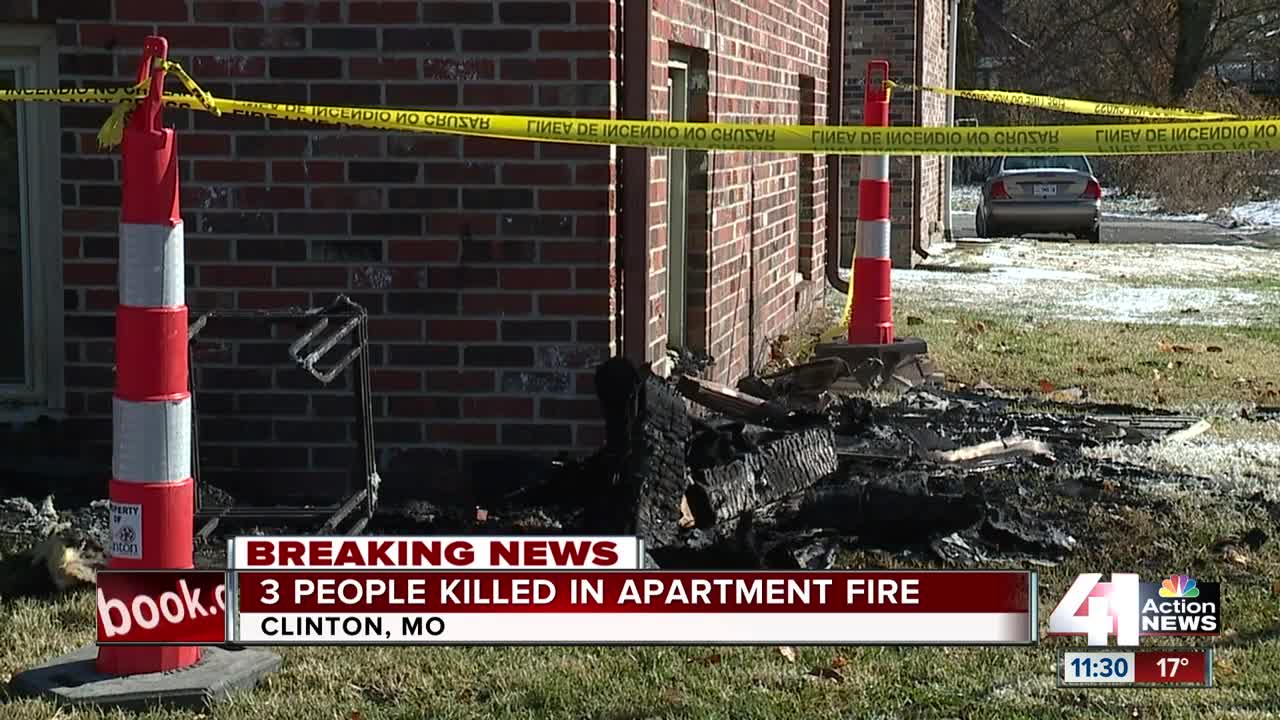 2 adults, 4-year-old girl killed in Clinton apartment fire