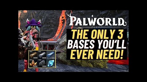 PALWORLD The ONLY 3 Basses you WILL ever NEED ~3 BEST BASE LOCATIONS FOR ALL MATERIALS!~