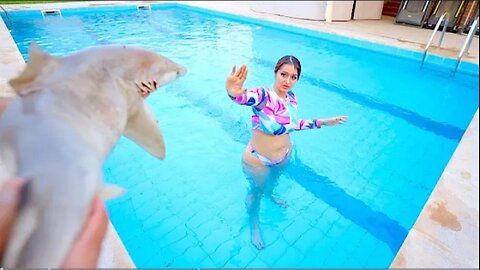 SHARK PRANK ON SISTER