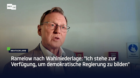 Ramelow nach Wahlniederlage: "Ich stehe zur Verfügung, um demokratische Regierung zu bilden"