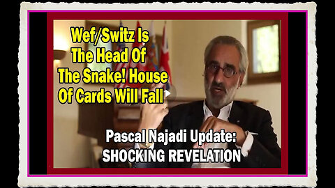 Pascal Najadi SHOCKING REVELATION Wef Switz Is The Head Of The Snake! House Of Cards Will Fall!