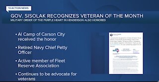 Veteran of the month recognized in Nevada