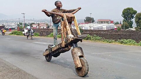 Riding Handmade Scooters in Congo | Tekniq