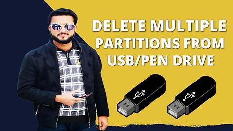 DELETE MULTIPLE PARTITIONS FROM USB/PEN DRIVE | REPAIR YOUR CORRUPT USB DRIVE | URDU/HINDI