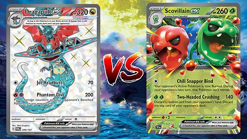 Pokemon TCG Live Dragapult EX VS Scovillain EX Bibarel!!