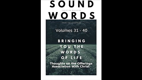 Sound Words, Thoughts on the Offerings Association With Christ