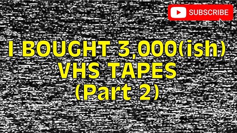 I BOUGHT 3,000(ish) VHS TAPES (Part 2) [#VHS #VHShunt #Haul #VHShunting #VHShaul]