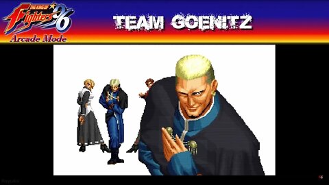 King of Fighters 96: Arcade Mode - Team Goenitz