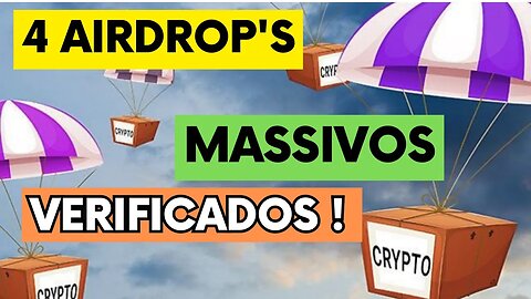 4 TOP AIRDROP's Massivos e Verificados ! Não Deixe de Fazer !