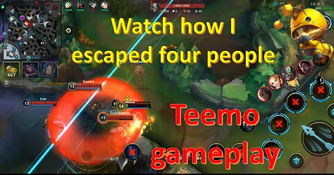 Greatest escape ever? # LOL - Teemo Gameplay - SHORTS