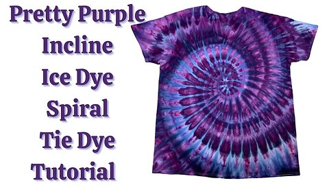 Tie-Dye Designs: Pretty Purple Incline Spiral Ice Dye