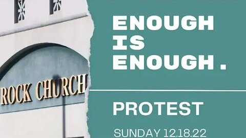 Buffaloman11 Live!! Protest Enough is Enough in Virginia Beach at Rock Church Pastor John Blanchard