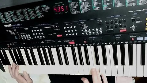 Sou feliz HC 567 tocada no teclado Yamaha PSR 500