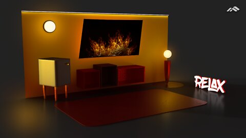 Cozy atmosphere - Sounds of rain and fireplace for reading and relaxing | Relax IF