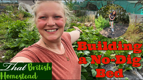 Making a no dig bed from scratch: Allotment Garden