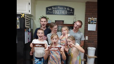 American LARGE FAMILY Eats Australian Tim Tams