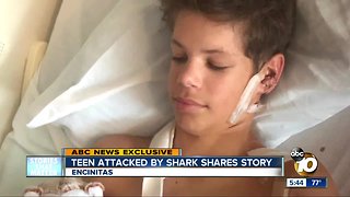 Teen attacked by shark shares story