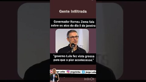 Zema: governo Lula fez vista grossa para que o pior acontecesse #patria