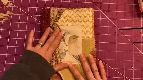 Use an Entire Fabric Sample Book Series Part 2 - Creating our patchwork journal cover.