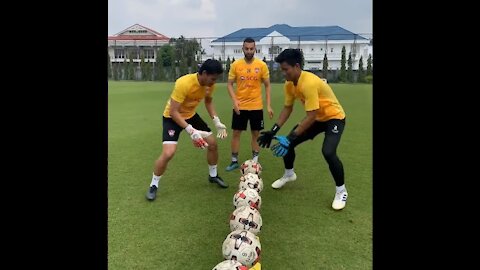 Goalkeeper reaction skills and drills 🔥