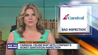 Carnival Cruise ship gets one of the lowest sanitation grades ever for the company