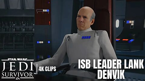 Cal Meets ISB Leader Lank Denvik | Star Wars Jedi Survivor 4K Clips