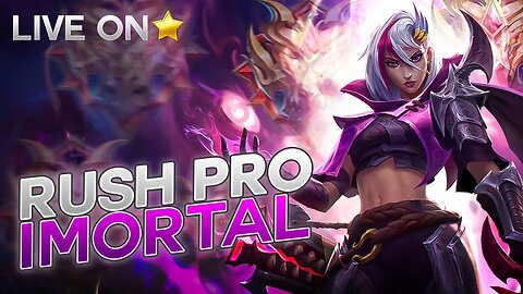 🛑 LIVE - #3 RUSHANDO PRO IMORTAL SEM TILTAR! | MOBILE LEGENDS