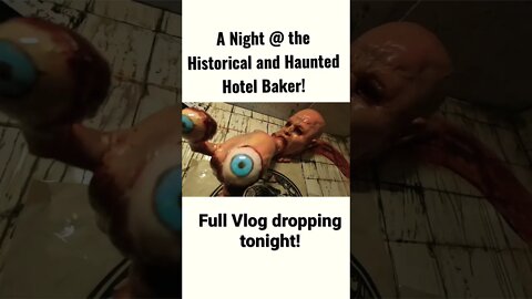 Staying a night at a Haunted Hotel! @Hotel Baker #shorts #haunted #hotel #vlog #comedy #stcharlesil