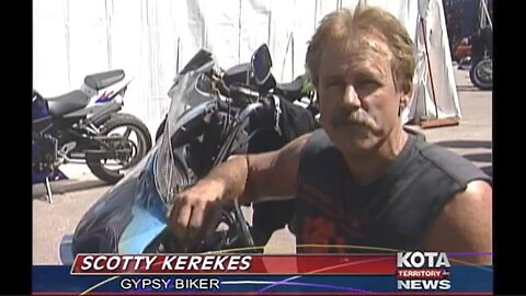 Scooter Tramp Scotty. A TV News Interview.