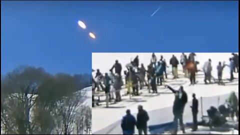 People pointed to the sky as "2 bright objects" appear on live feed - unknown